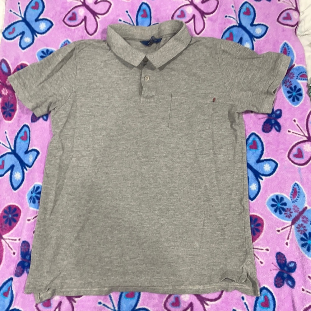 Grey polo shirt